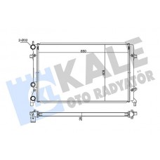 347520 KALE OTO RADYATÖR Радіатор охолодження двигуна