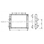 RTA2215 AVA QUALITY COOLING Радіатор охолодження двигуна