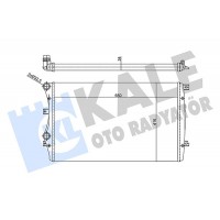 356925 KALE OTO RADYATÖR Радіатор охолодження двигуна