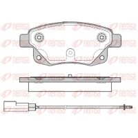 1252.01 REMSA Комплект гальмівних колодок дисковий гальм