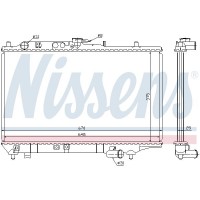 63390 NISSENS Радіатор охолодження двигуна
