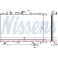 63390 NISSENS Радіатор охолодження двигуна