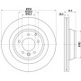 8DD 355 129-721 HELLA PAGID Гальмівний диск