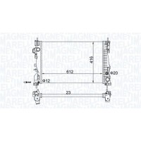 350213129700 MAGNETI MARELLI Радіатор охолодження двигуна