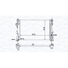 350213129700 MAGNETI MARELLI Радіатор охолодження двигуна