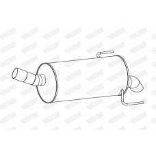 24317 WALKER Глушник вихлопних газів кінцевий