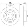 8DD 355 122-661 HELLA PAGID Гальмівний диск