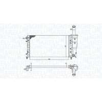 350213196000 MAGNETI MARELLI Радіатор охолодження двигуна