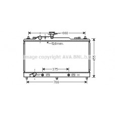 MZ2223 AVA QUALITY COOLING Радіатор охолодження двигуна