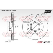 865701 MAXTECH Гальмівний диск