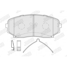 574031J JURID Комплект гальмівних колодок дисковий гальм