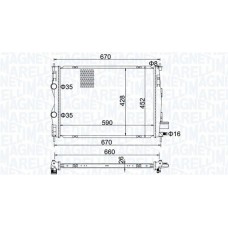 350213162600 MAGNETI MARELLI Радіатор охолодження двигуна