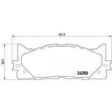 P 83 117 BREMBO КомплеК т гальмівних колодок, дискове гальмо