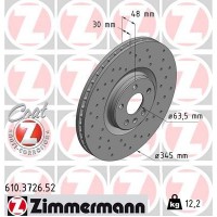 610.3726.52 ZIMMERMANN Гальмівний диск