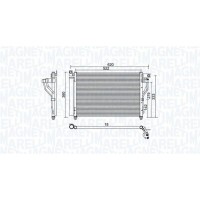350203957000 MAGNETI MARELLI Конденсатор кондиціонера
