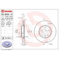 09.B355.10 BREMBO Гальмівний диск