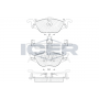 181249 ICER Комплект гальмівних колодок дисковий гальм