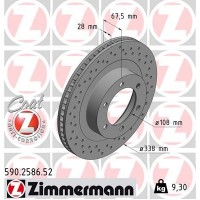 590.2586.52 ZIMMERMANN Гальмівний диск