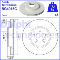 BG4915C DELPHI Гальмівний диск