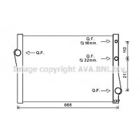 BWA2471 AVA QUALITY COOLING Радіатор охолодження двигуна