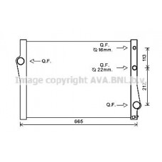 BWA2471 AVA QUALITY COOLING Радіатор охолодження двигуна