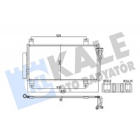 382510 KALE OTO RADYATÖR Конденсатор кондиціонера