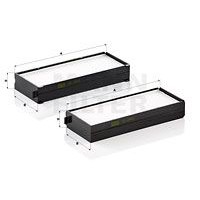 CU 2542-2 MANN-FILTER Фільтр повітря у внутрішньому просторі