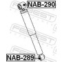 NAB-289 FEBEST Втулка амортизатора