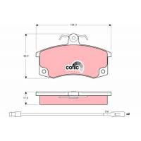 GDB1446 TRW Комплект гальмівних колодок дисковий гальм