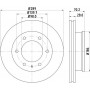 8DD 355 129-181 HELLA PAGID Гальмівний диск