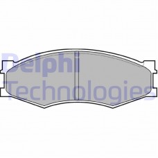 LP358 DELPHI Комплект гальмівних колодок дисковий гальм