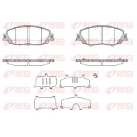 1870.00 REMSA КомплеК т гальмівних колодок, дискове гальмо