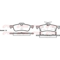 0862.02 REMSA Комплект гальмівних колодок дисковий гальм