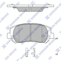 SP4020 Hi-Q Комплект гальмівних колодок дисковий гальм