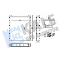 355720 KALE OTO RADYATÖR Теплообмінник обігрів салону