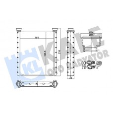 355720 KALE OTO RADYATÖR Теплообмінник обігрів салону