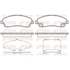 1645.00 REMSA Комплект гальмівних колодок дисковий гальм