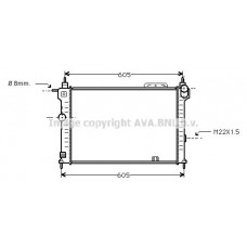 OLA2028 AVA QUALITY COOLING Радіатор охолодження двигуна