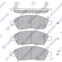 SP2084 Hi-Q Комплект гальмівних колодок дисковий гальм