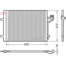 DCN10047 DENSO Конденсатор кондиціонера