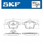 VKBP 90392 SKF Комплект гальмівних колодок дисковий гальм