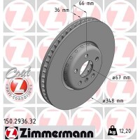 150.2936.32 ZIMMERMANN Гальмівний диск