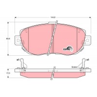 GDB3235 TRW КомплеК т гальмівних колодок, дискове гальмо