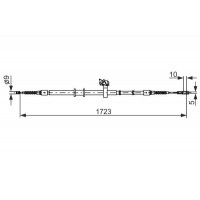 1 987 482 269 BOSCH Тросик, cтояночный тормоз