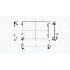 350213207500 MAGNETI MARELLI Радіатор охолодження двигуна