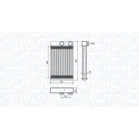 350218478000 MAGNETI MARELLI Теплообмінник обігрів салону