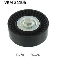 VKM 34105 SKF Паразитный / ведущий ролик, Поліклиновий ремінь