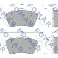 FO 647781 FOMAR Friction КомплеК т гальмівних колодок, дискове гальмо FO 647781 FOMAR Friction КомплеК т гальмівних колодок, дискове гальмо