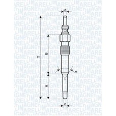 062900006304 MAGNETI MARELLI Свічка розжарювання