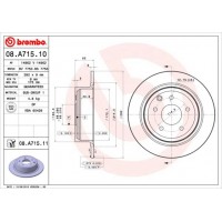 08.A715.10 BREMBO Гальмівний диск